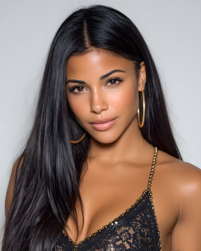 Long dark hair beauty wearing - hair,